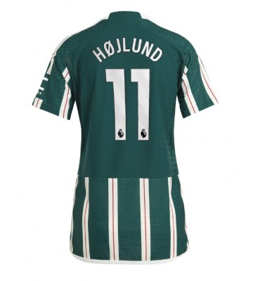 Lacne Ženy Futbalové dres Manchester United Rasmus Hojlund #11 2023-24 Krátky Rukáv - Preč